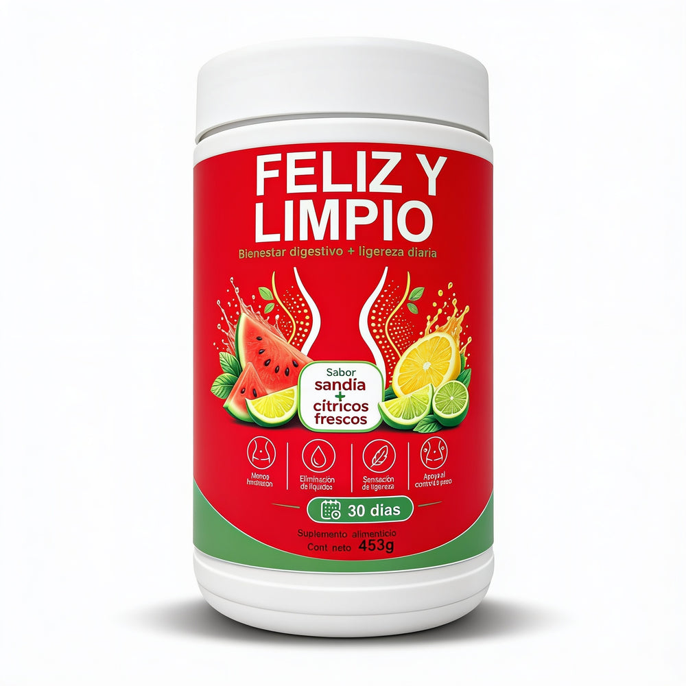 Feliz y Limpio – Desinflama la barriga desde el tercer día