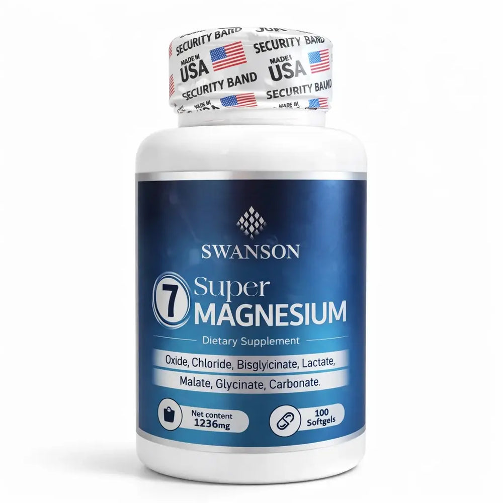 Swanson 7 Super Magnesium – Quema grasa y marca tu mandíbula